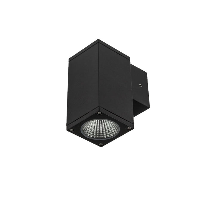 Ext Wall Sq Column LED 20W IP65 Driver Dim CC WW Blk