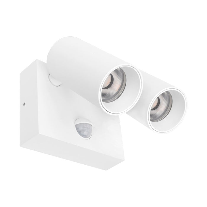 Ext Spot Twin Tilt/Rotate 16w 240V with PIR Sensor 3k White