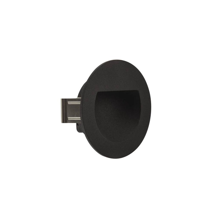 Ext Recess Wall Stair Tread Rd IP65 3W 27K 24VDC CV Black