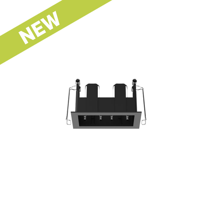 Cevon Recessed Frame Rectangular Double for M41 Module Black