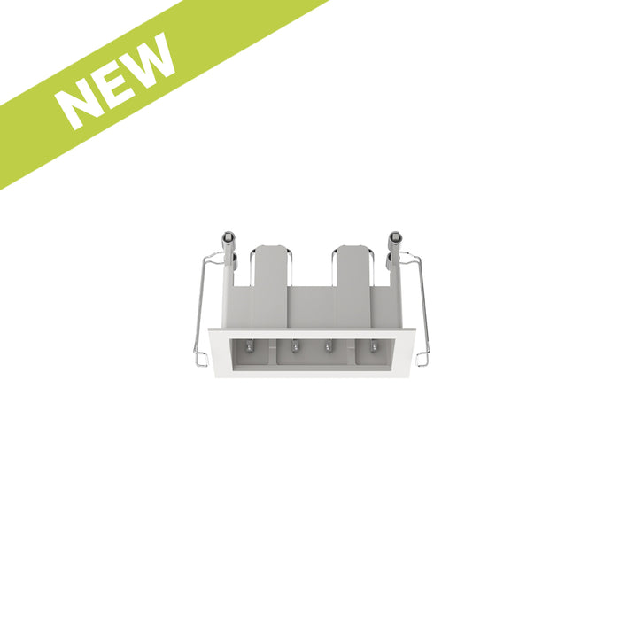 Cevon Recessed Frame Rectangular Double for M41 Module White