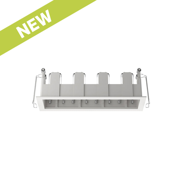 Cevon Recessed Frame Rectangular Quad for M41 Module White