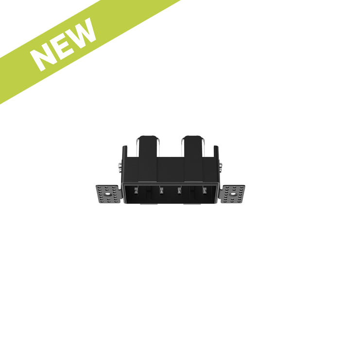 Cevon Trimless Frame Rectangular Double for M41 Module Black