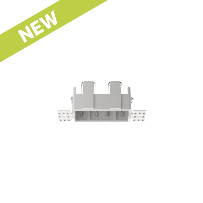 Cevon Trimless Frame Rectangular Double for M41 Module White