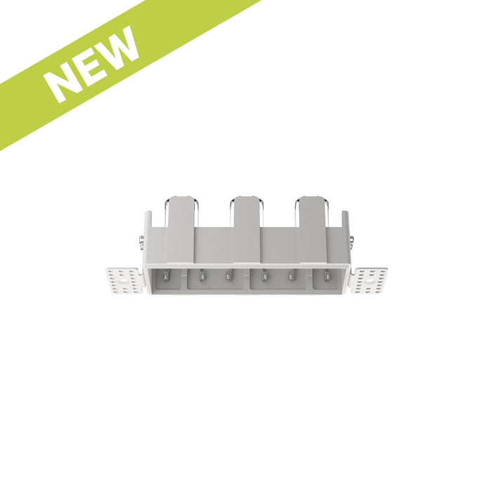 Cevon Trimless Frame Rectangular Triple for M41 Module White