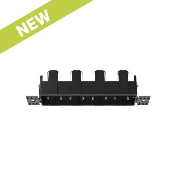 Cevon Trimless Frame Rectangular Quad for M41 Module Black