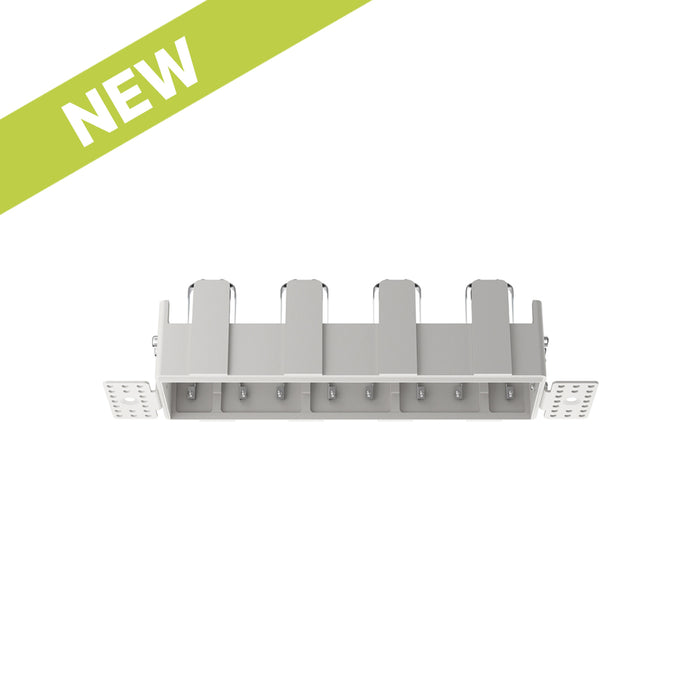 Cevon Trimless Frame Rectangular Quad for M41 Module White