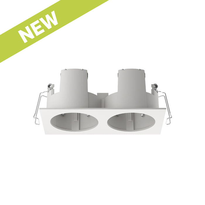 Cevon Recessed Frame Rectangular Double for M60 Module White