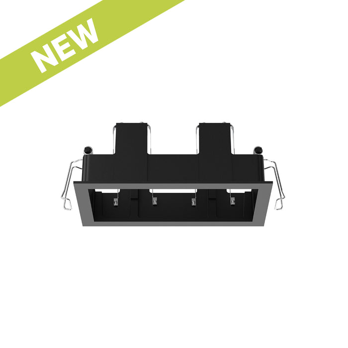 Cevon Recessed Frame Rectangular Double for M61 Module Black