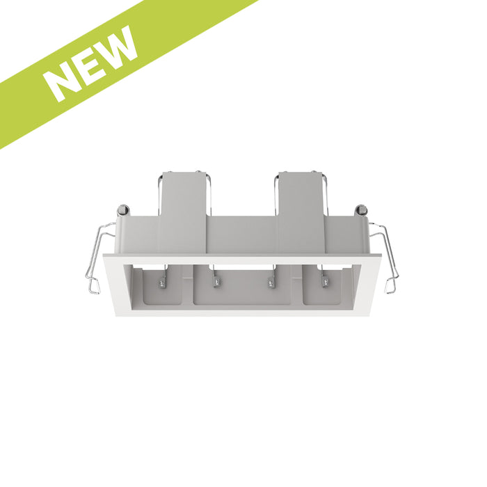 Cevon Recessed Frame Rectangular Double for M61 Module White