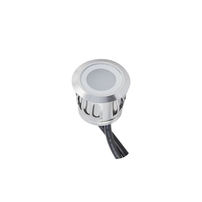 Deck Cabinet Light Round WW S/Steel Single