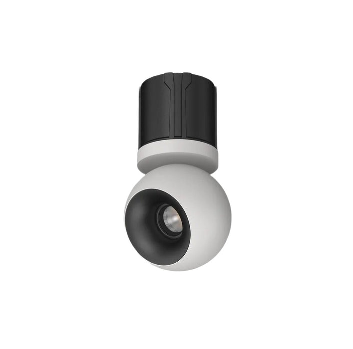 Cevon T15 Dark Art Spot Adj 9W 3k 55Deg White Black