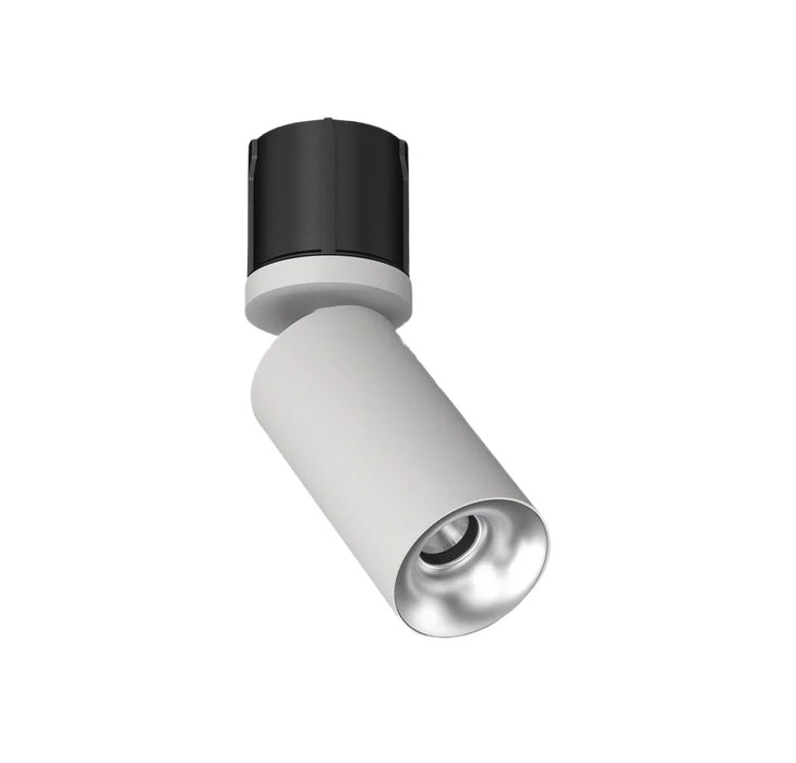 Cevon T19 Dark Art Spot Adj 12W 3k 45Deg White Silver