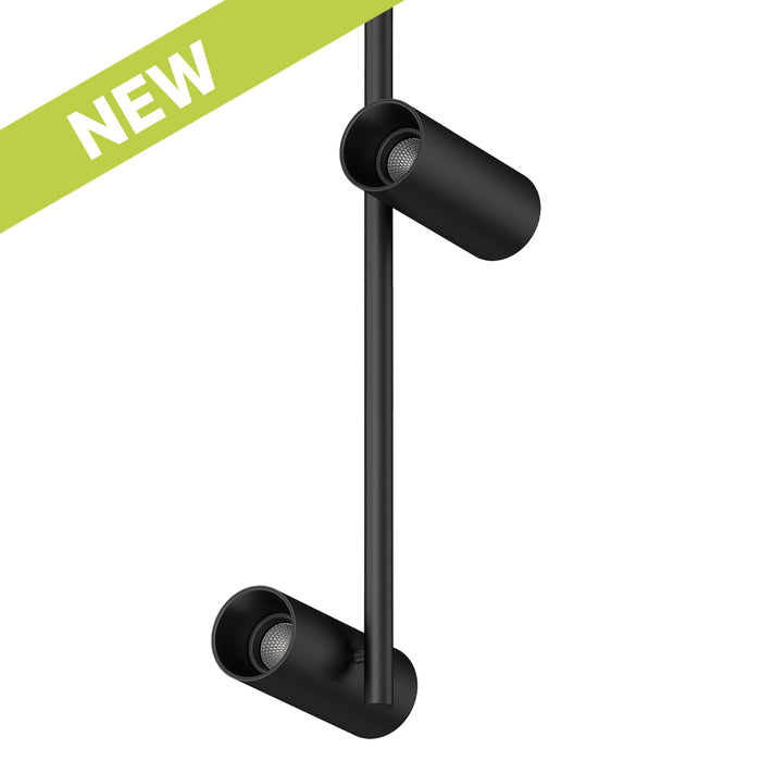 Cevon T30 Spot Adj 2x6.5W 3k 2x 36Deg Black