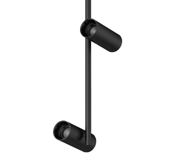 Cevon T30 Spot Adj 2x6.5W 3k 2x 36Deg Black HG Black