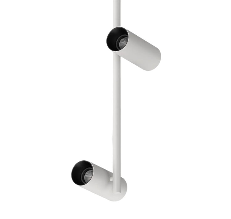 Cevon T30 Spot Adj 2x6.5W 3k 2x 36Deg White Black