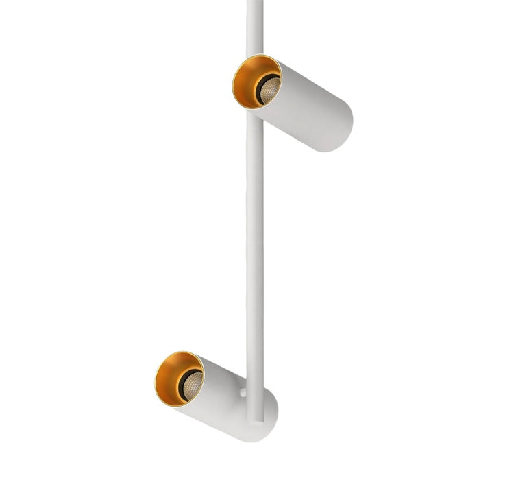 Cevon T30 Spot Adj 2x6.5W 3k 2x 36Deg White Gold