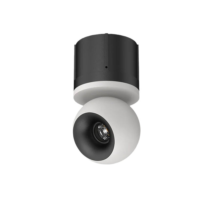 Cevon T15 Dark Art Spot Adj 9W 3k 45Deg White Black