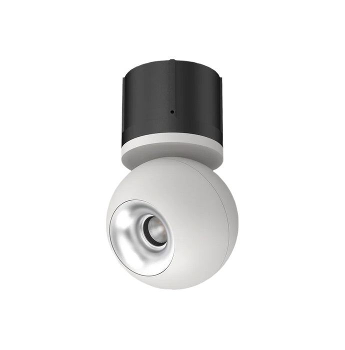 Cevon T16 Dark Art Spot Adj 12W 3k 45Deg White Silver