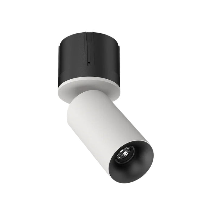 Cevon T18 Dark Art Spot Adj 9W 3k 45Deg White Black
