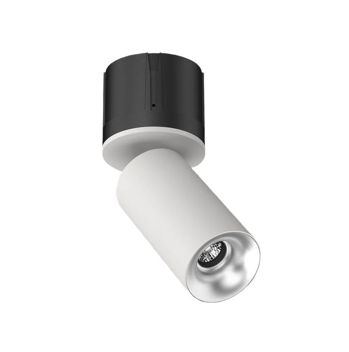 Cevon T18 Dark Art Spot Adj 9W 3k 45Deg White Silver