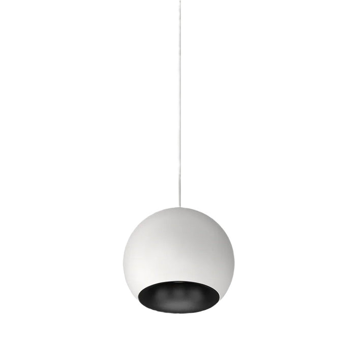 Cevon T25 Dark Art Pendant Spot 9W 3k 45Deg White Black