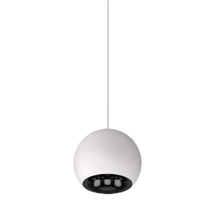 Cevon T25 Dark Art Pendant Spot 9W 3k 45Deg White HG Black
