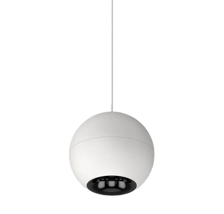 Cevon T26 Dark Art Pendant Spot 12W 3k 45Deg White HG Black