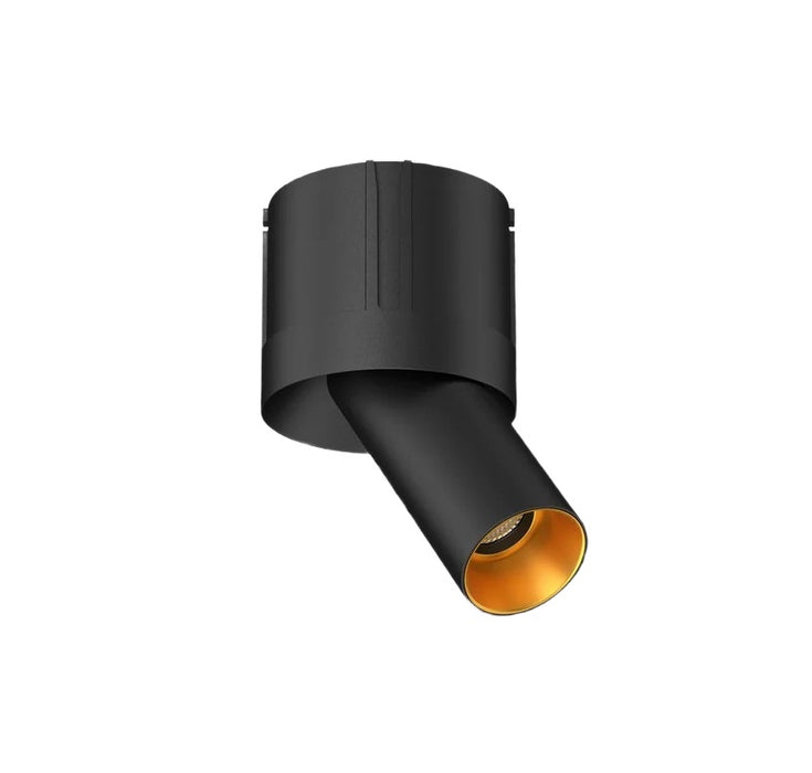 Cevon T5 Dark Art Spot Adj 9W 3k 36Deg Black Gold
