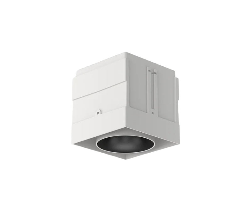 Cevon T1 Dark Art Square Adj 9W 3k 45Deg White Black