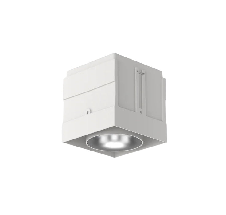 Cevon T1 Dark Art Square Adj 9W 3k 45Deg White Silver