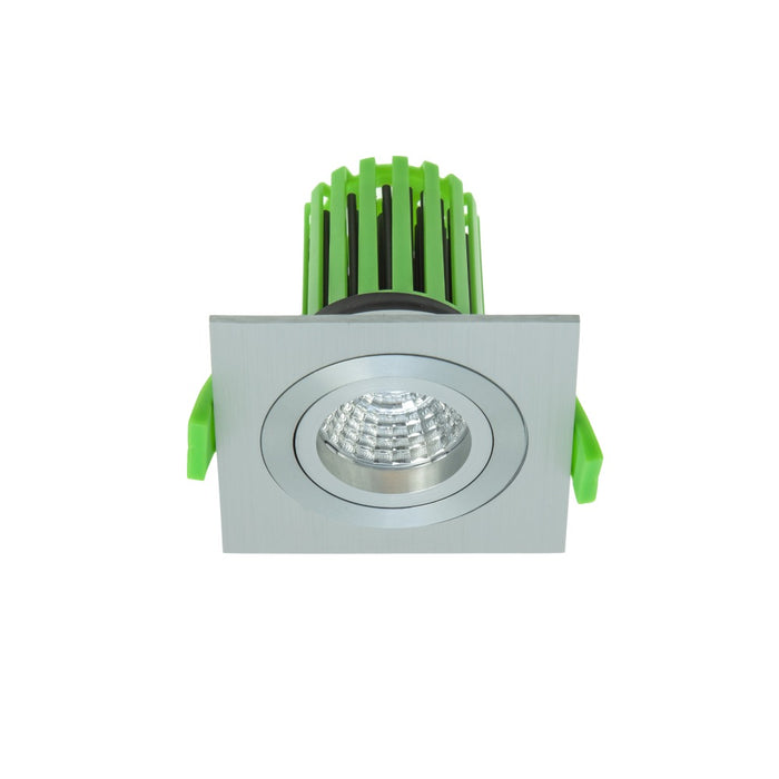 Downlight Sq Tilt Rotate 10w 260mA UID Dim Brush Al