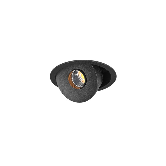 Cevon Mini Round Tilt/Rotate Dim 11W 3K 260mA CC WW 97 Black