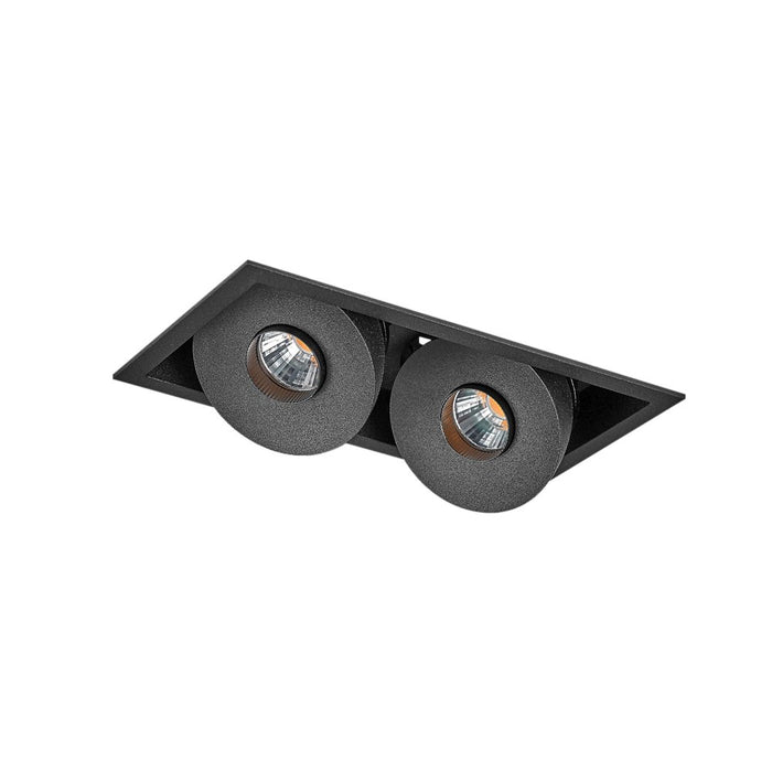 Cevon Mini Twin Tilt/Rotate Dim 22W 3K 260mA CC WW 97 Black