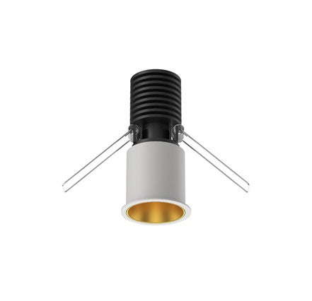 Cevon Downlight Darklight Slim 8W 3K 24D Dim Wh/Gold
