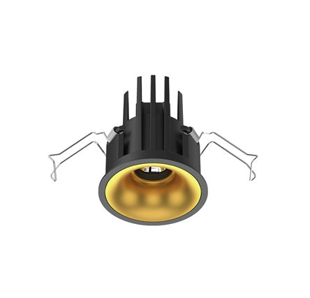 Cevon Downlight Darklight Slim 11W 3K 40D Dim Blk/Gold