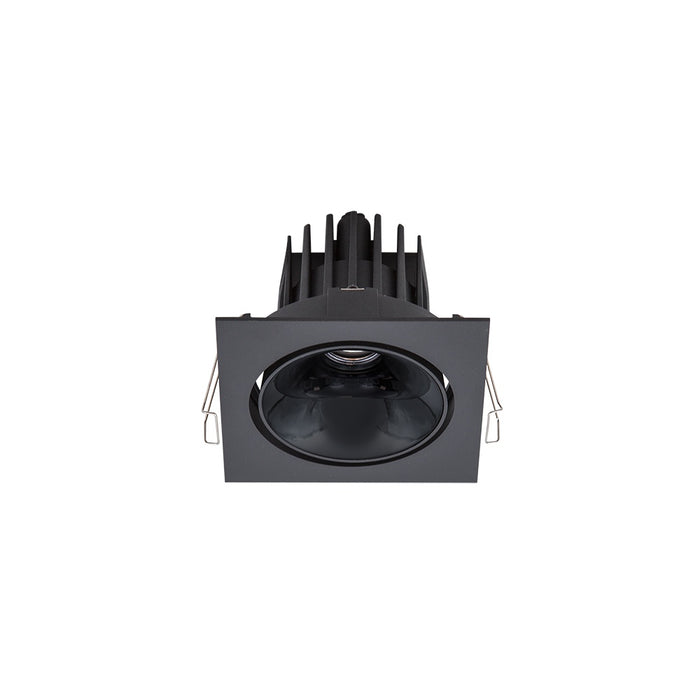 Cevon Sq Tilt/Rotate Medium Dim 14W 3K 350mA CC WW 97 Bl/Bl