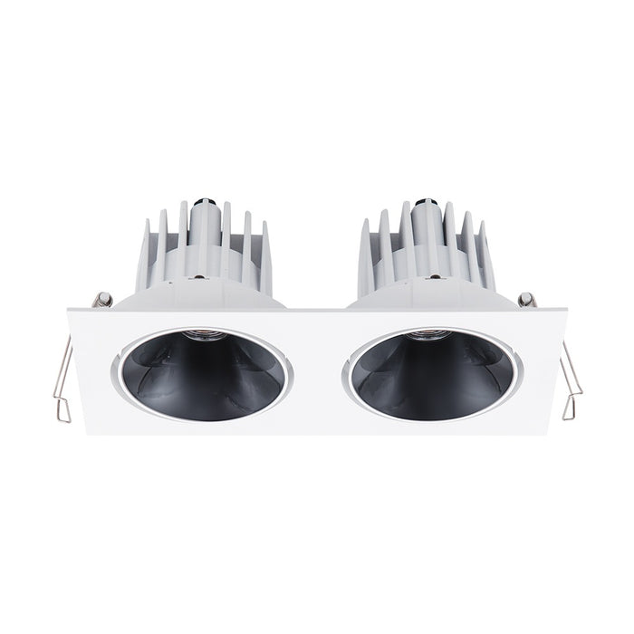 Cevon Twin Tilt/Rotate Medium Dim 2x14W 350mA CC WW 97 Wh/Bl