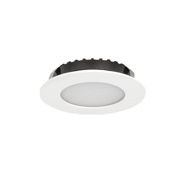 Cabinet Fixed Round White 12V AC/DC