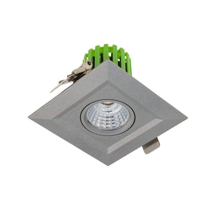 Ext Downlight Sq Tilt 12W Dim UID 260mA CC WW Sil