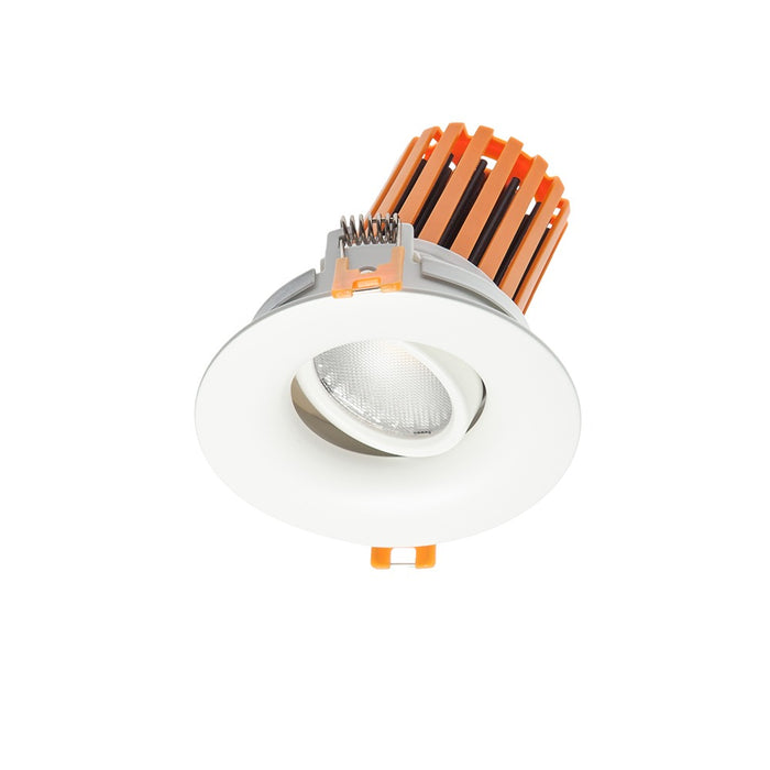 Downlight Recess Curve Tilt 9.5W 3k WW with Driver Dim Wh
