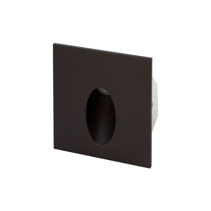 Stair Wall Light Square 3W WW IP65 Black