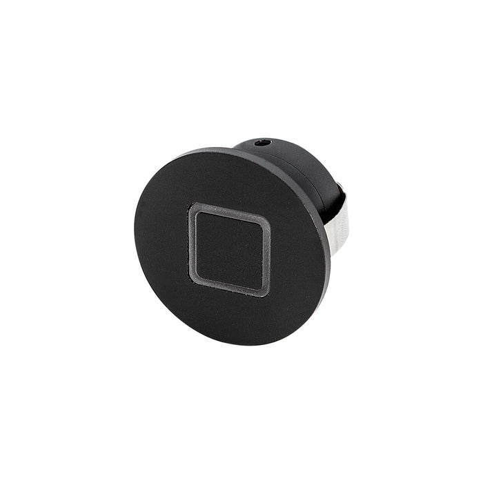Stair Tread Round Recessed Sq Effect 1.05W 350mA 3K Black