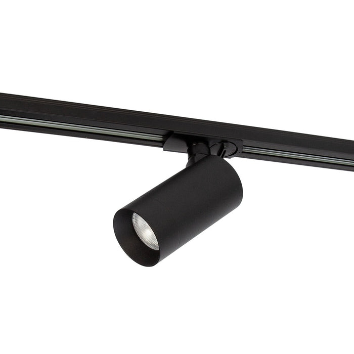1Circuit Track LED Spot 38deg 9w 3k 60x117mm WW 90 Dim Black