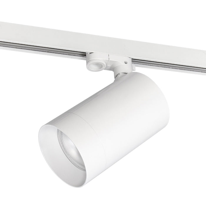 3Circuit Track LED Spot 38deg 25w 3k 110x185mm WW 90 Dim Wh