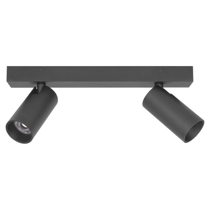 Spot Twin Tubular 16w with Dim Driver 3k Black