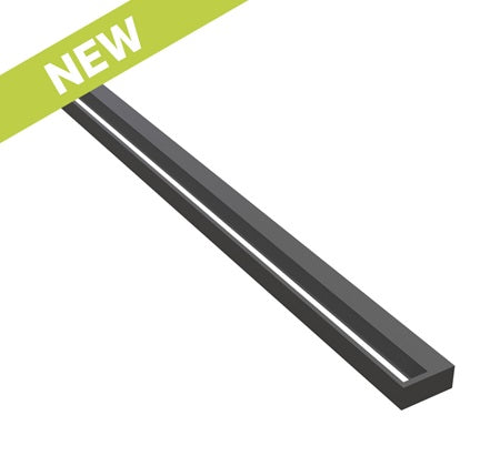 Wedge Wall Light 1200mm 30W Select 3K/4K IP44 Black Dimmable