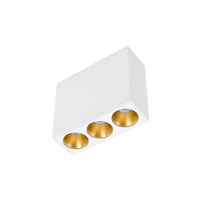 Cevon Multi 3 Surface Downlight Dim 8.5W WW White Gold