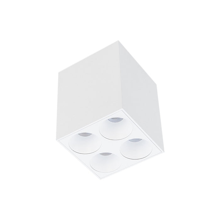 Cevon Multi 4 Sq Surface Downlight Dim 10.5W WW White