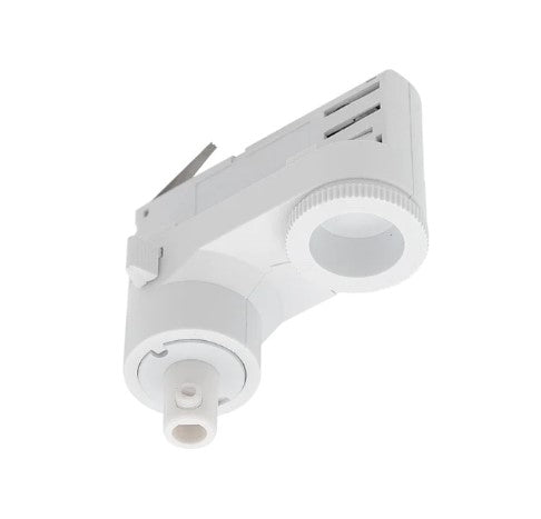 3Circuit Track Mains Adaptor with Cord Grip White